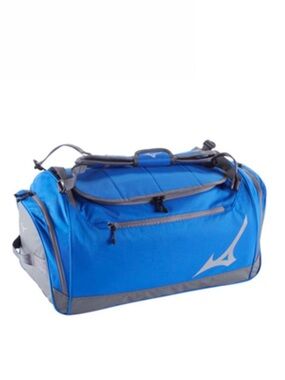 Mizuno Royal Blue and Gray Duffel Bag with Shoulder Strap